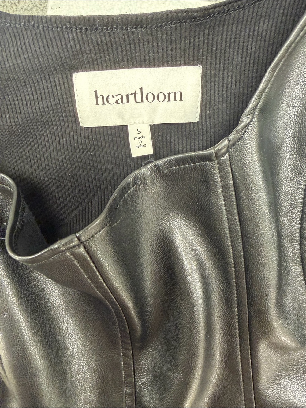 Black Faux Leather Tank Top - Women's Sleeveless Top - Picture 3 of 3
